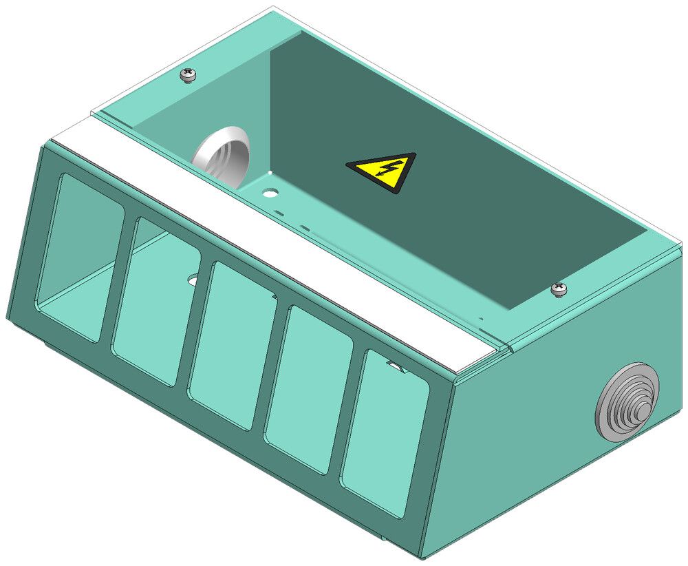 Coffret de branchement DAK 5FLF verti.