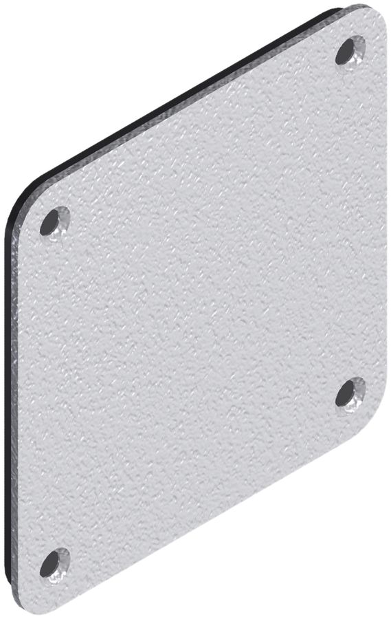 Coperchio imper.Quox 80×80mm alluminio laccato bianco IP54