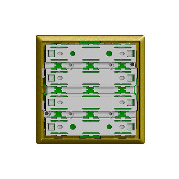 Plaque frontale EDIZIOdue universel 1…8 touches olive sans LED