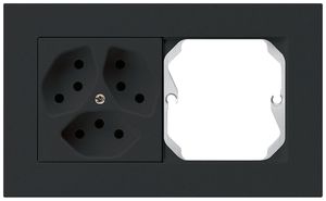 UP-Kombination kallysto.pro Gr.I-I horizontal 3×Typ 13+leer schwarz