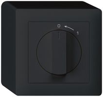 AP-Schwenktaster 0<-1/2L schwarz kallysto mit Drehgriff