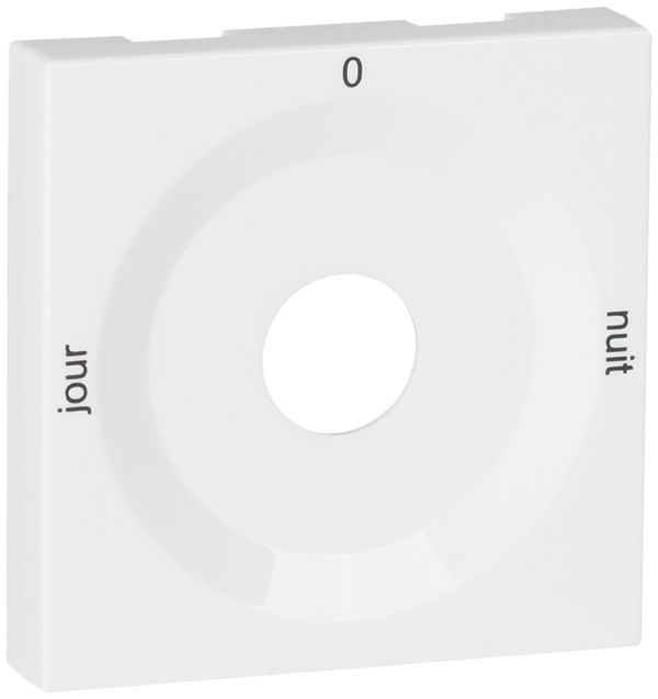 Frontplatte für Drehschalter weiss JOUR-0-NUIT