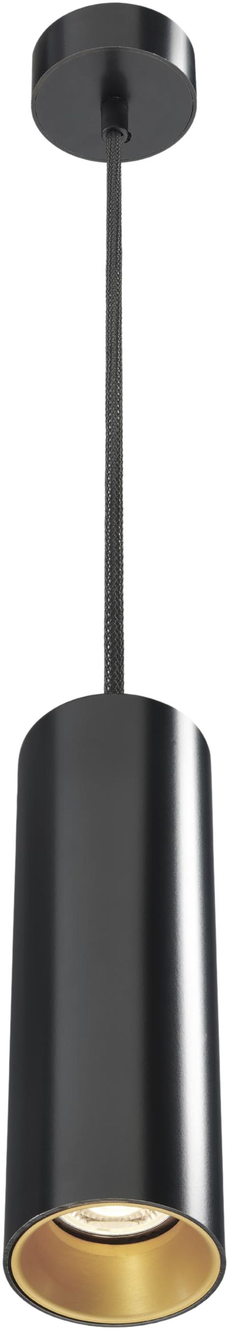 LED-Pendelleuchte TubiXx 14W, 940, 1361lm, Ø80×250mm, schwarz/gold