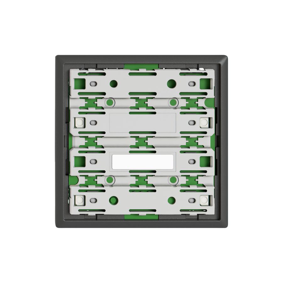 Frontplatte EDIZIO.liv UNI SNAPFIX® für UNI-Taster Steckv.f.3Tasten o.LED dgu