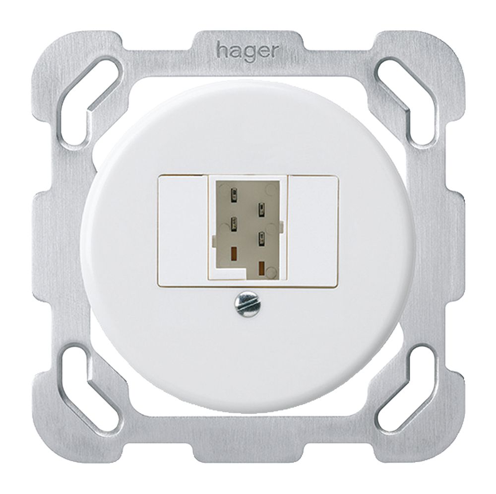 Insert pour boîte ENC basico 1×TT83 avec plaque de fixation blanc