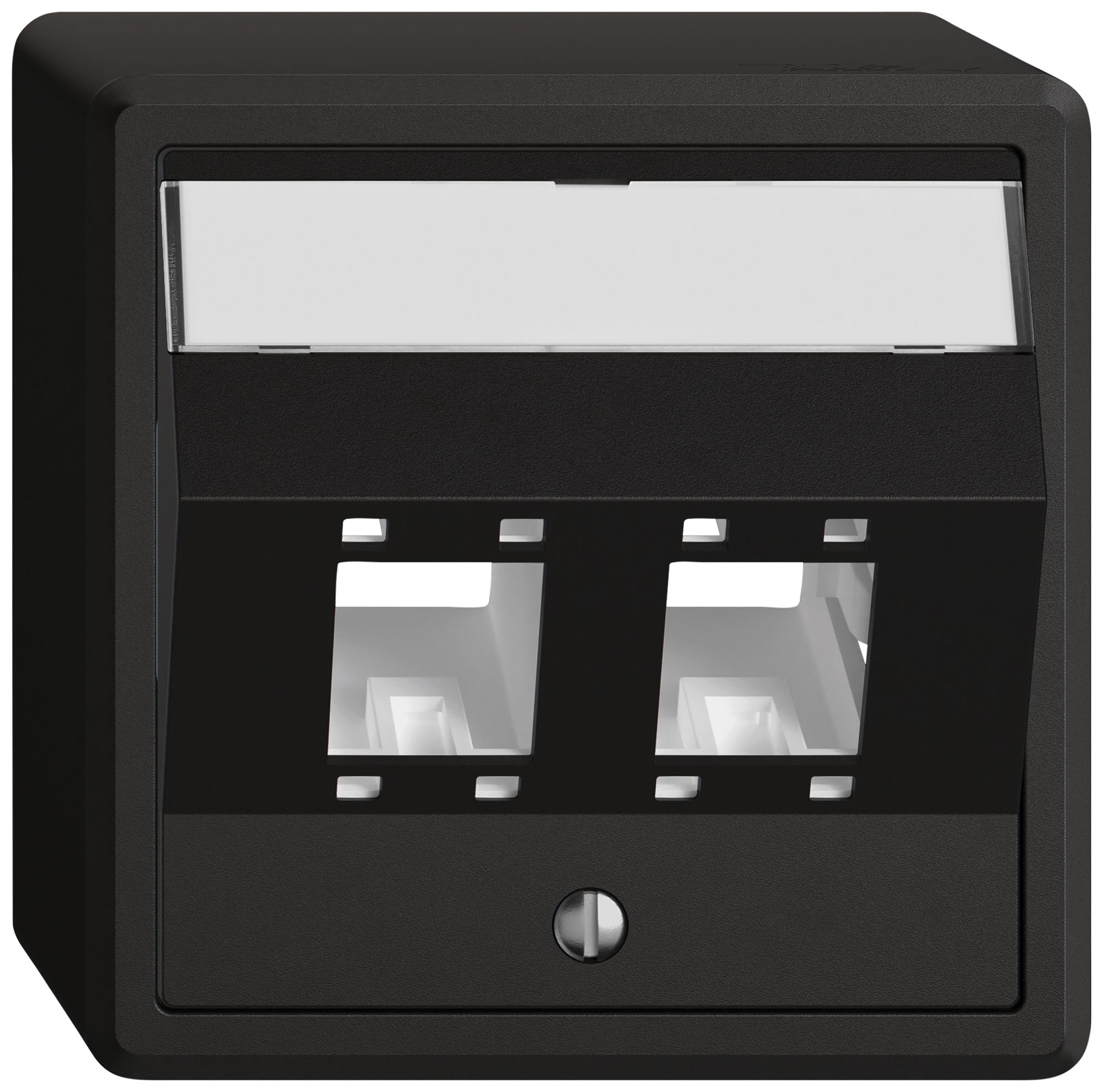 AP-Montageset EDIZIO.liv SNAPFIX® für freenet Kat.5e/6 Adapter 2× sz