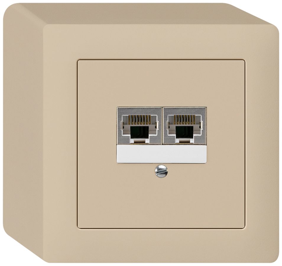 AP-Dose kallysto 2×RJ45s getrennt beige