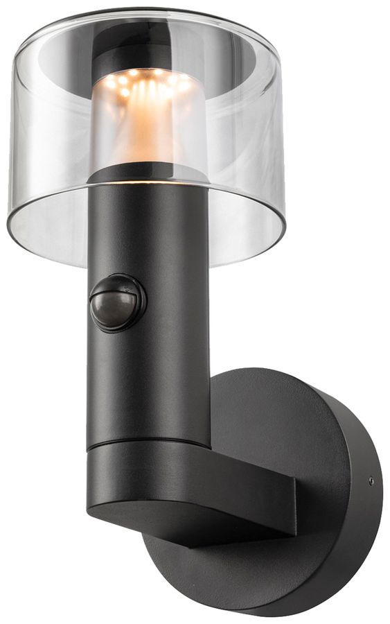 Applique LED SLV TAHA SEN 10W 450lm 2200K IP54 indiretto Ø150mm nero