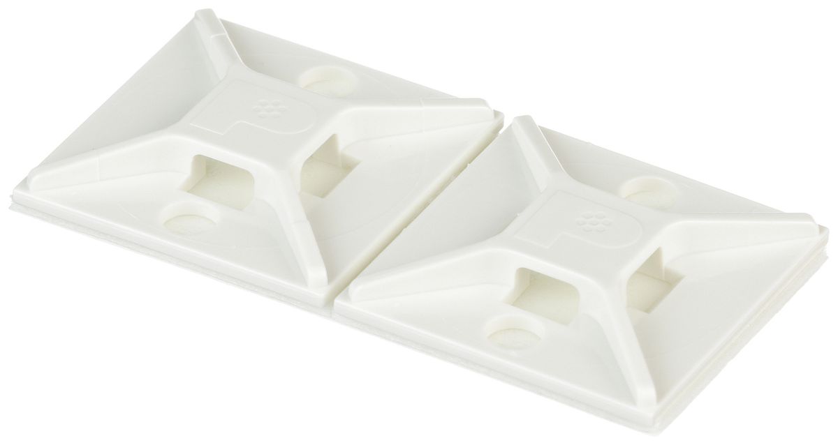 Kabelbindersockel Panduit selbstklebend, 25.4×25.4×4.2mm, weiss
