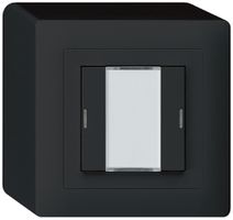 Poussoir AP kallysto KNX 2×noir LED RGB s/e-link