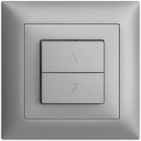 UP-Frontset EDIZIOdue FMI silver für Storentaster/-schalter