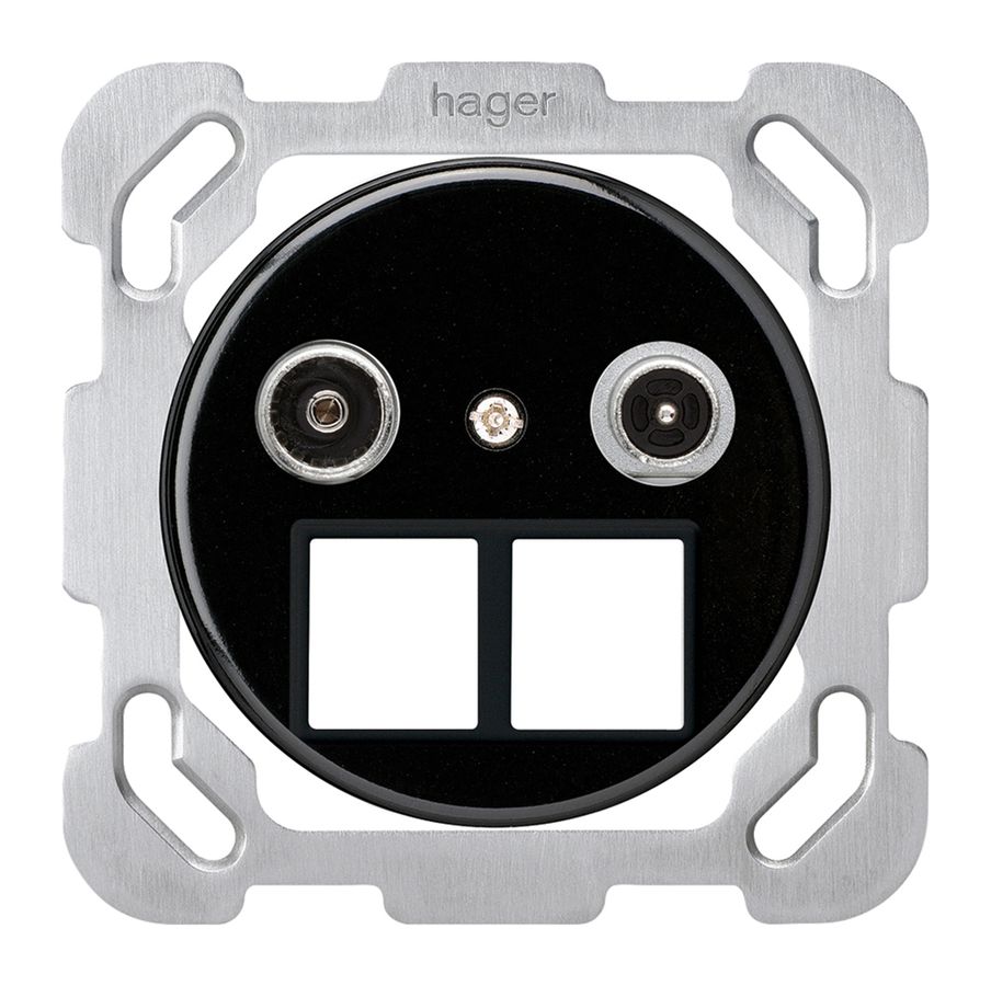 UP-Multimediadose basico TV-R Bauart B 11dB 2GHz schwarz