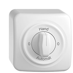 AP-Drehschalter STANDARDdue 2/1L weiss 0-Hand-0-Automat