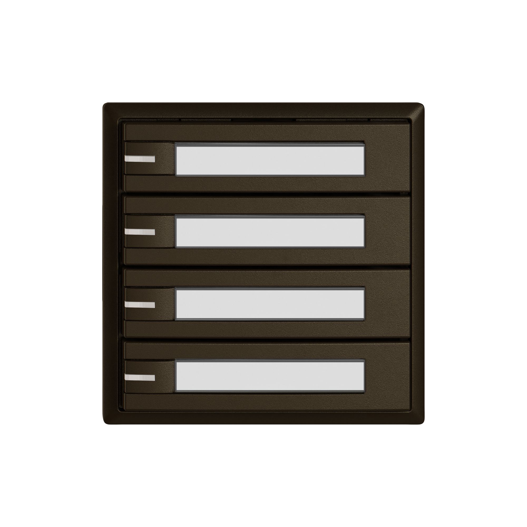 Poussoir universel EDIZIO.liv UNI SNAPFIX® 12…48V a.LED 4× comm.1T étiqu.br