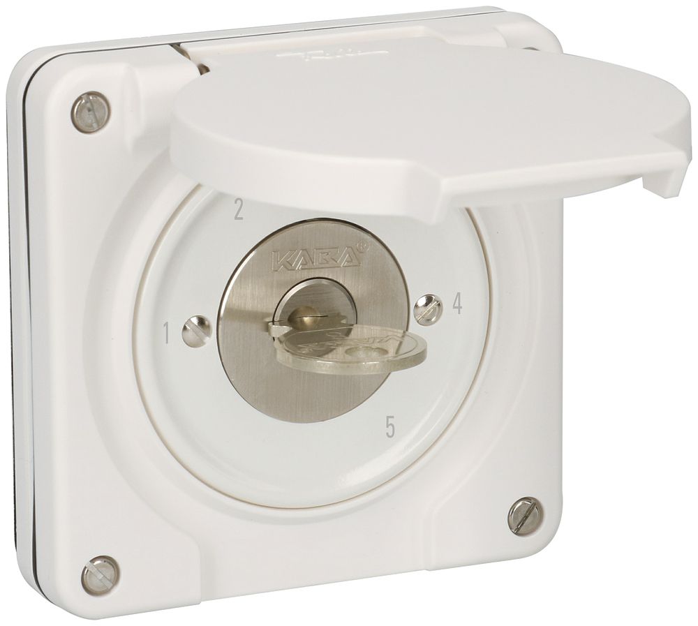 Interrupteur gradation ENC NEVO 1P.IP55.1-2-3-4-5.cyl.1007F.9h.plan 5000.bc
