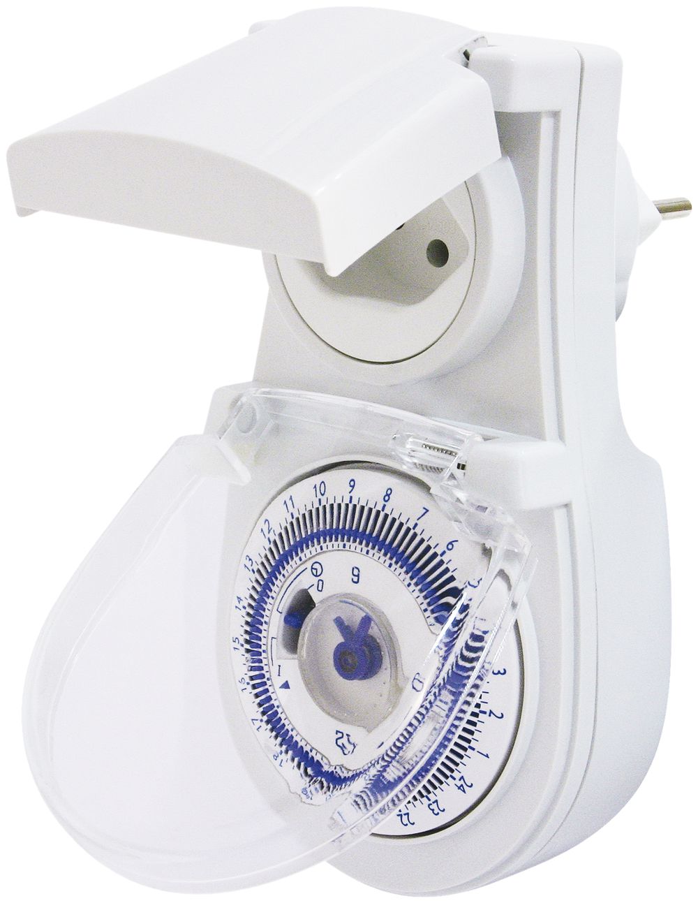 Timer Steffen analogico IP44 T12/T13 PB.24h con 15min interv.