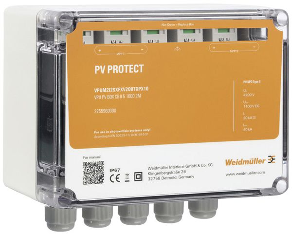 Coffret de protection surtension WM VPUM2I2SXFXV2O0TXPX15