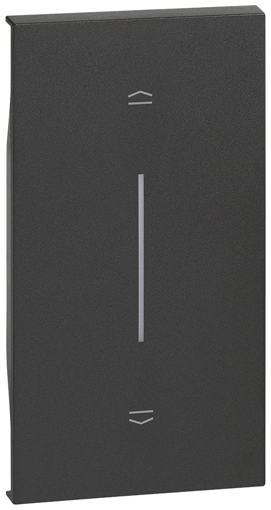 Abdeckung Living Now 2 Module für Rolladentaster schwarz