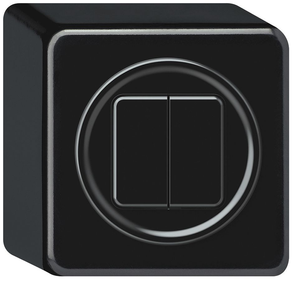 Pulsante KNX AP origin 2×tasti nero