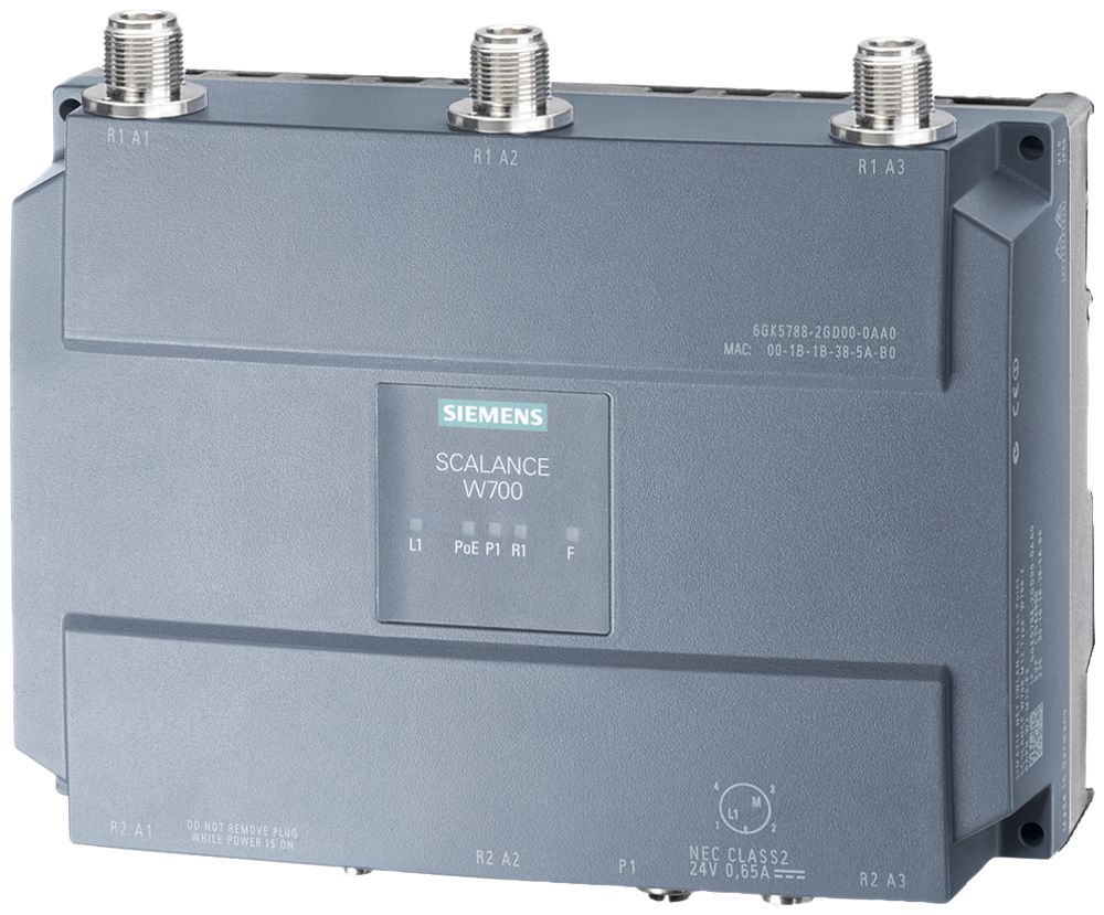 Client IWLAN Siemens SCALANCE W748-1 M12 2.4/5GHz 3×N-CON 1×450Mbit/s