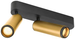 LED-Spot SLV GRIP SPOT M 28W 1520lm 3000K WB DIM 274×147×106mm schwarz/gold