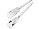 SLIM Patchkabel: 2m, weiss, 60-Pack Cat.6A, U/FTP, LSOH, Klinke unbrechbar