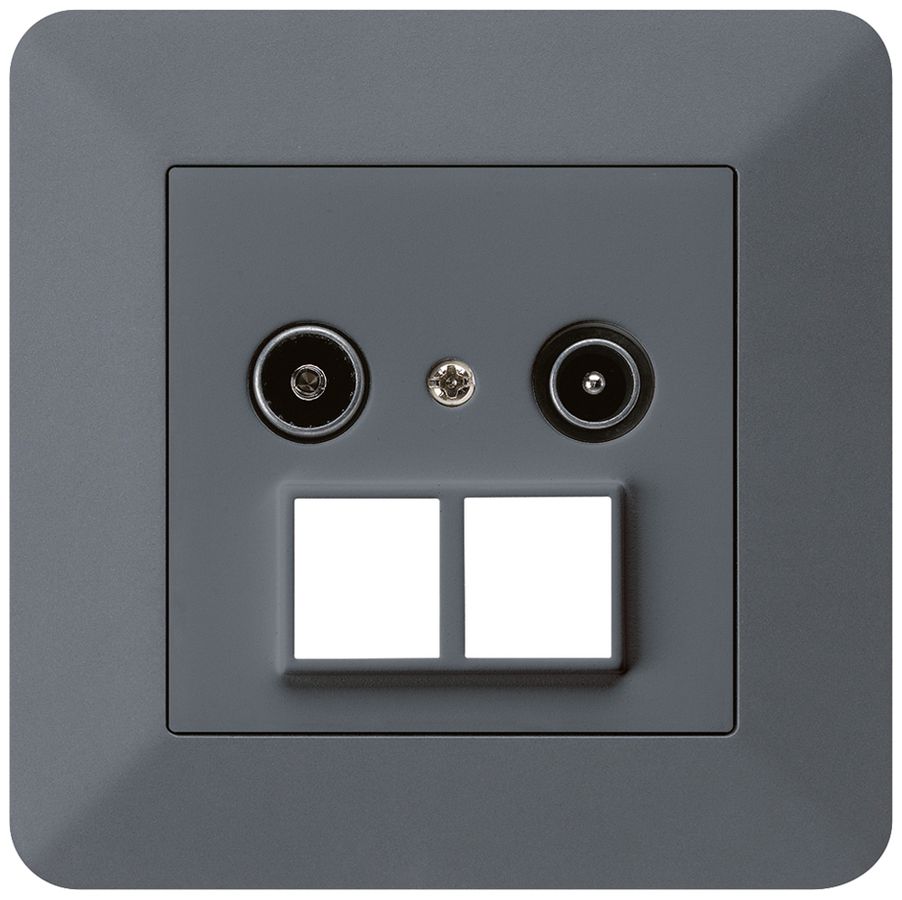 UP-Antennendose R/TV HMS kallysto.trend 14dB anthrazit