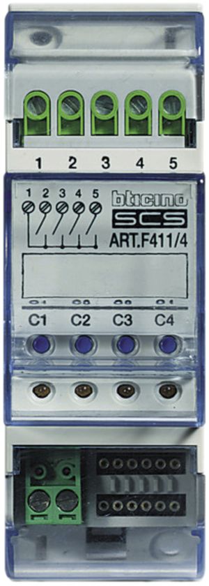 REG-Schaltaktor Legrand MyHOME 4-fach 27V