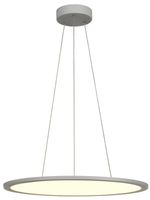 LED-Pendelleuchte SLV PANEL 60 ROUND DALI 43W 3350lm 4000K Ø600×32mm grau