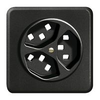 UP-Frontset FH 3×T23 schwarz 86×86mm