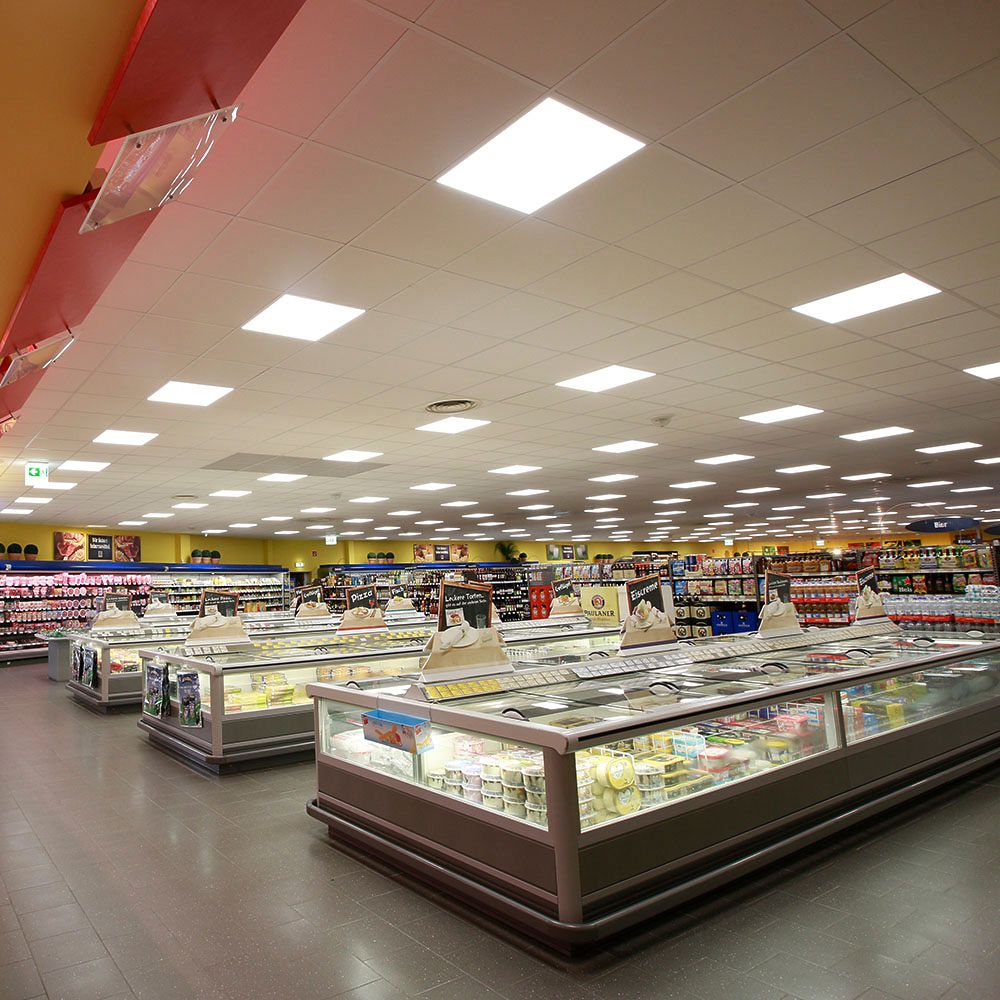 LED-Panelleuchte DOTLUX FLATugr 40W 5050lm 930/940/957 DIM 620×620mm weiss