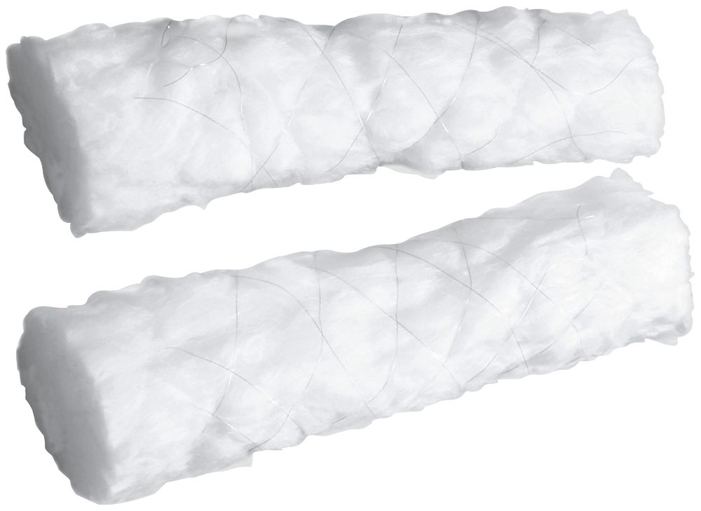 Schallbarriere Hager, 15 Mineralfaserzöpfe