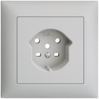 UP-Frontset EDIZIOdue hellgrau 88×88mm 1×T15