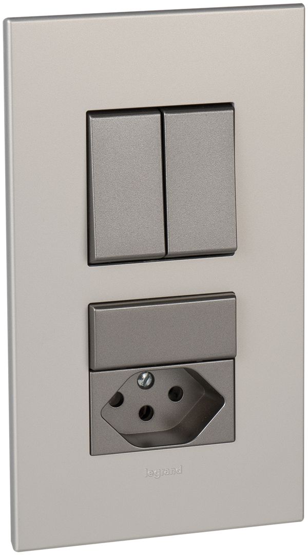 Combinazione INC ATO 1/3+3/1L +3/1L+T13 alluminio perla grd.I+I