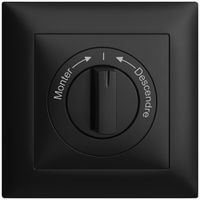 Kit frontale Monter->I<- Descendre EDIZIOdue 88×88mm nero