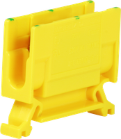 Abzweigklemme Woertz 2.5…6mm² 41A 750V Schraubanschluss 2×1 TH35 grün/gelb