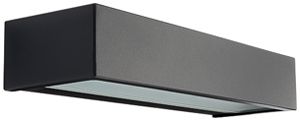 LED-Wandleuchte SG Edge 7W 570lm 830 IP65 DIM direkt 320×103mm schwarz