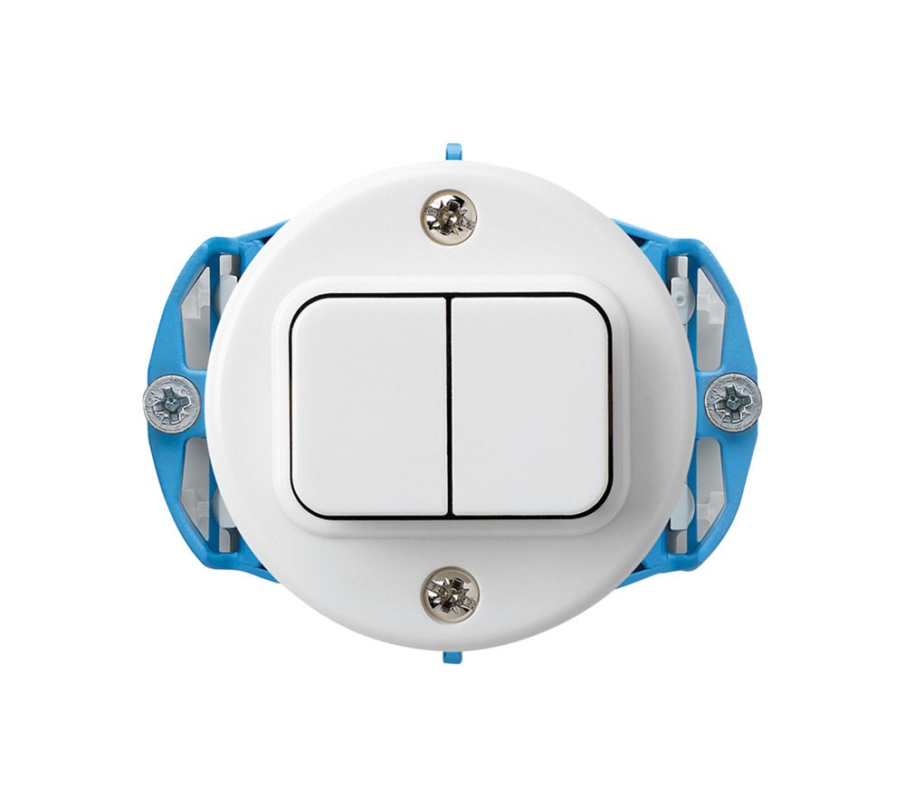 Insert pour interrupteur ENC basico 3/1L+A-R/1L blanc