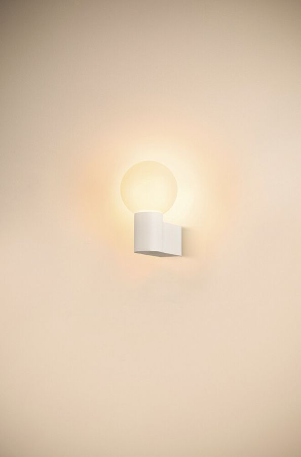 Applique SLV VARYT E14 1×0…6W IP44 Ø120×150×60mm blanc