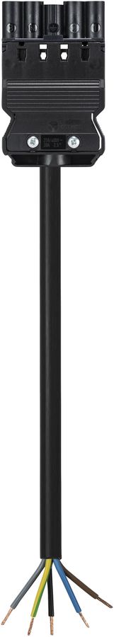 Anschlussleitung Wieland GST18i5 5×1.5mm² 250/400V 16A 2m schwarz Stecker Cca