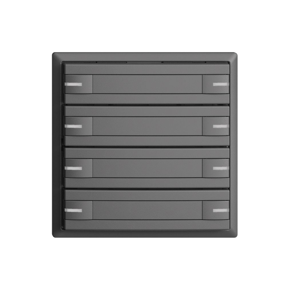 Poussoir KNX RGB EDUE, 250mW, a.LED RGB, a.papier, 8×poussoir, 1×touche, grf