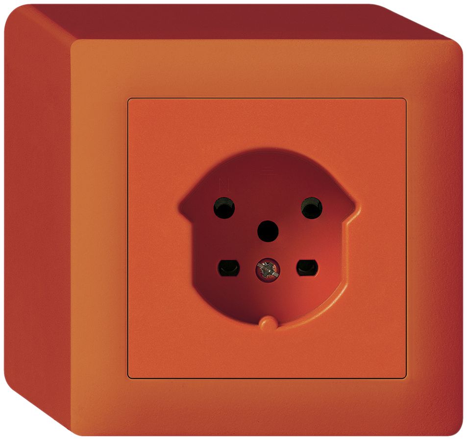 AP-Steckdose HA kallysto Typ 15 mit Steckklemmen orange