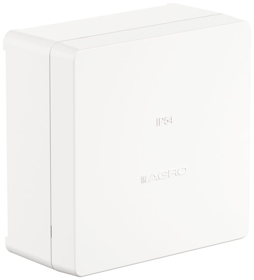 Boîte de dérivation AP IP54 vide blanc 105×105×50mm