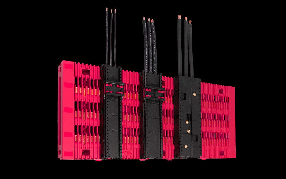 Sammelschienenadapter RiLineX RX 9360.790 1×Tragschiene 3P 100A