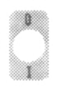 Bezeichnungsschild Novitronic Aluminium 0-1