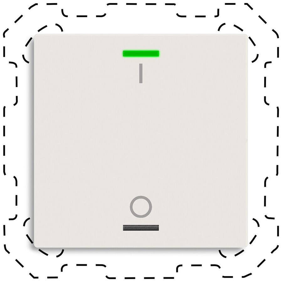 EB-Taster KNX RGBW MDT BE-TAL60T111.B1 1T/2B Temp.weiss matt "I/O"