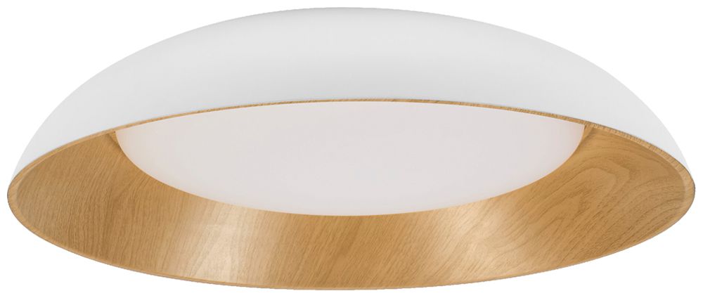 Plafonnier LED LEDVANCE Orbis Alva 36W 1600lm 830 Ø505×140mm blanc/bois
