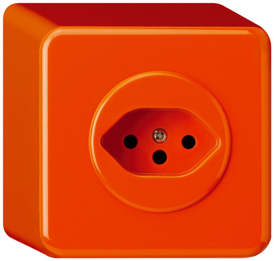 Prise AP basico type 13 orange h=54mm