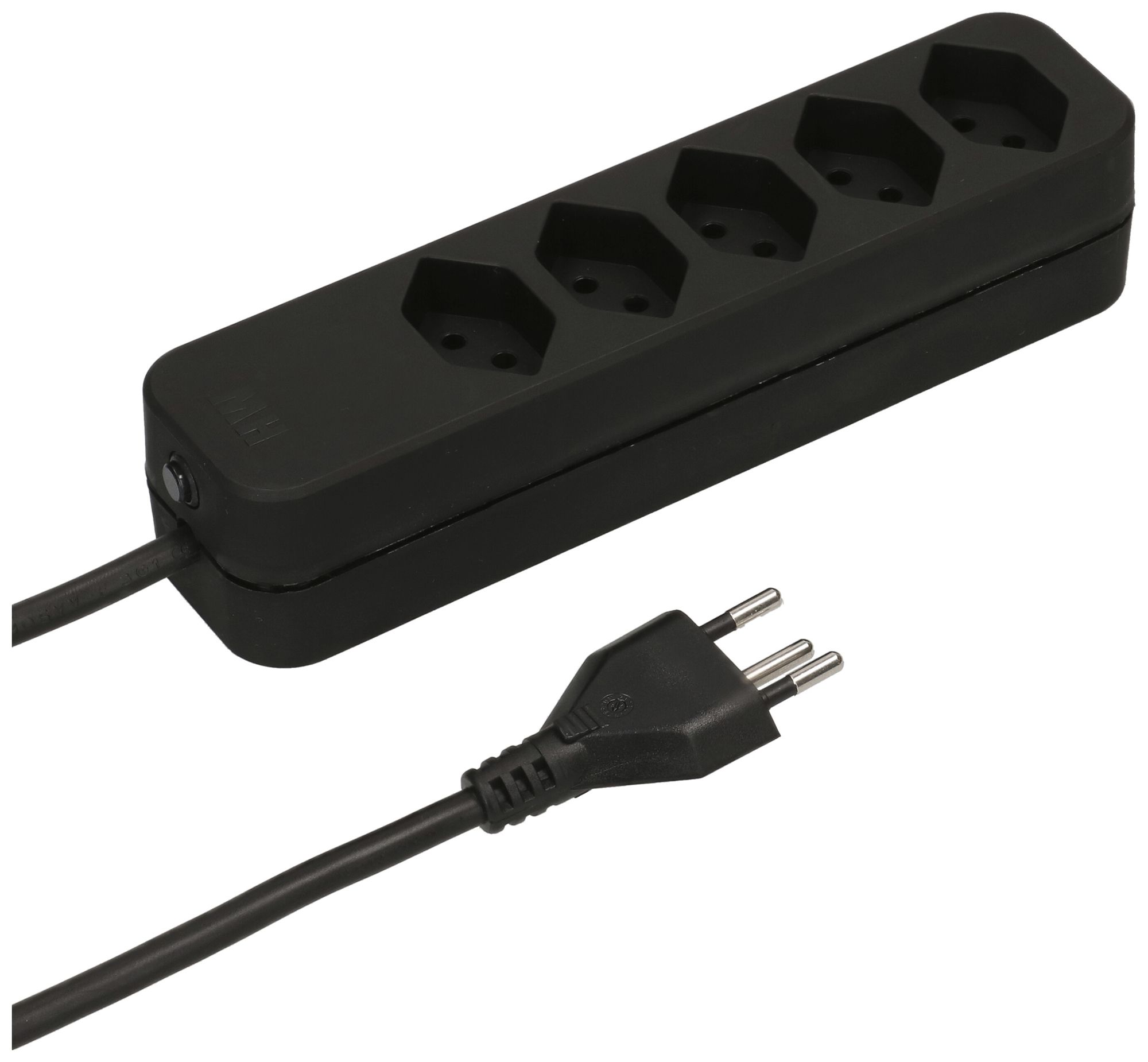 Presa multipla MAX HAURI Swiss-Line 3m 5×T13 nero 2×magnete