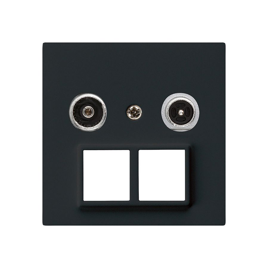 Prise multimédia kallysto R/TV montage A 23dB 2GHz noir